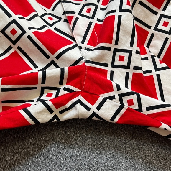 Loudmouth Geometric Patterned Golf Pants - Men's Size 32*27 - White Red - Picture 8 of 9